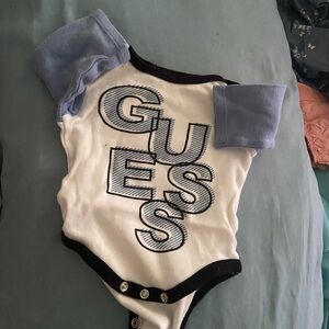 Guess Kids Bodysuit in Blue and White